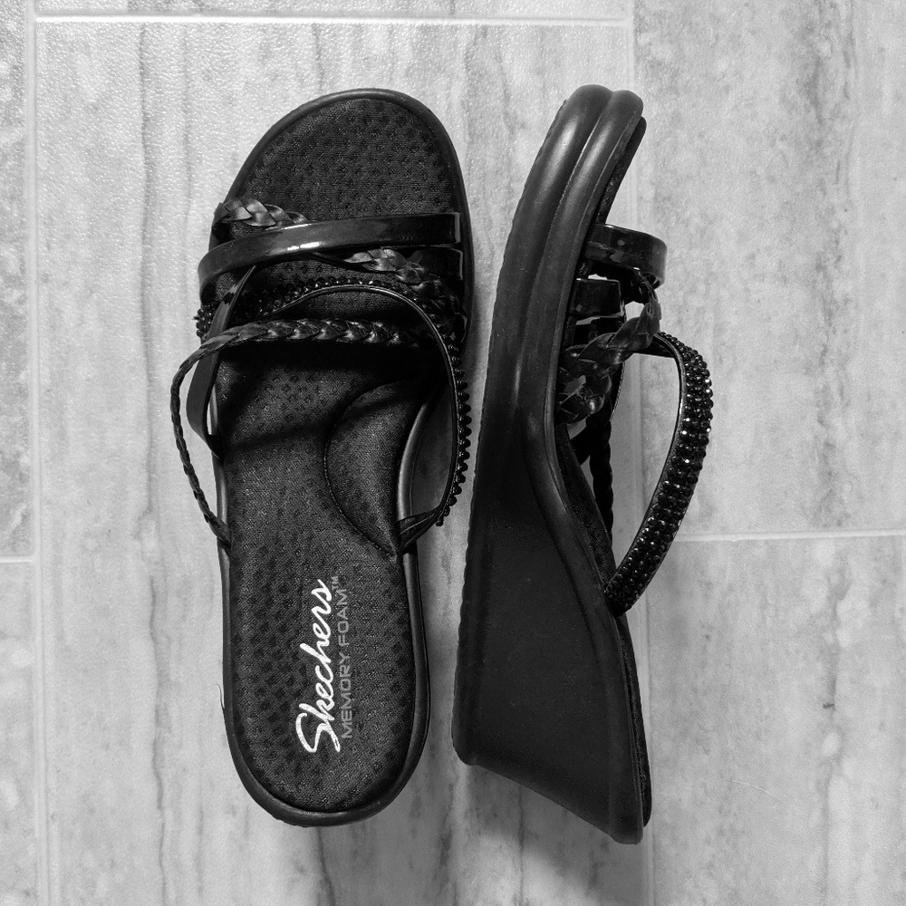 Memory Foam Wedge Sandals